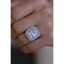 Yenigün Kuyumculuk 14 Ayar Altın Baget Taşlı Yüzük