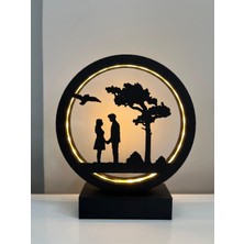 Eynes Avize LED Işıklı Masa Lambası Sevgili Çift Siület