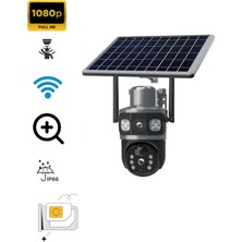 Ata Soft Sim Kartlı 4g Ptz 360 Hareketli Solar Güneş Enerjili 4 Mp Kamera Türkçe Programlı Solar Sim Kartlı Blm63