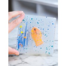 Renk Yapı Rüyası Banyo Gideri Kapatıcısı 12*12 Dekorafir Süzgeç Kapağı Cam Süzgeç Kapağı Gider Kapatıcı