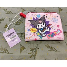 Bundle Island Çocuk Fermuarlı Para Çantası Cüzdan Kuromi Hello Kitty Figürlü Suni Deri