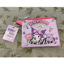 Bundle Island Çocuk Fermuarlı Para Çantası Cüzdan Kuromi Hello Kitty Figürlü Suni Deri