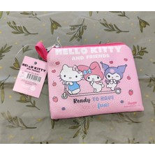 Bundle Island Çocuk Fermuarlı Para Çantası Cüzdan Kuromi Hello Kitty Figürlü Suni Deri
