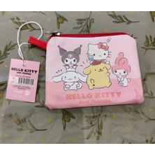 Bundle Island Çocuk Fermuarlı Para Çantası Cüzdan Kuromi Hello Kitty Figürlü Suni Deri