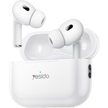 Yesido TWS27 Aktif Gürültü Engelleyici Özellikli Bt 5.2 Kablosuz Airpods Kulaklık - Beyaz 13