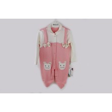 Nurcan Bebe Cep Nakışlı Slopetli Tulum