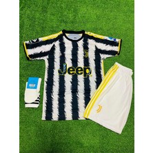 Breathless Juventus 2023/24 Yeni Sezon Kenan Yıldız Iç Saha Çocuk Forması 3'lü Set (Yellow)