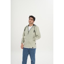 Unisex Su Geçirmez Kapüşonlu Fermuarlı Yağmurluk