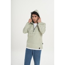 Unisex Su Geçirmez Kapüşonlu Fermuarlı Yağmurluk