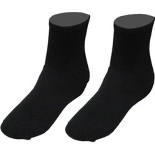 Siyah Topuksuz Havlu Spor Çorap 35-40 No