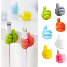 Pileli Store El Şeklinde Kauçuk Çok Amaçlı Kablo Tutacak 10 Adet