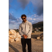 Unisex Hoodie Kalın Oversize Kapüşonlu Sweatshirt