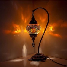 Woodhub Mozaik Lamba Deve Boynu Otantik Bohem Abajur