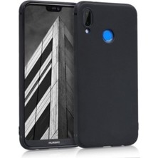 Huawei P20 Lite Premium Silikon Kılıf Siyah
