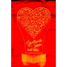 Woodhub Öğretmenler Günü si 3D LED Lamba