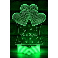 Woodhub Iyi Ki Doğdun, Sevgiliye  3D LED Lamba