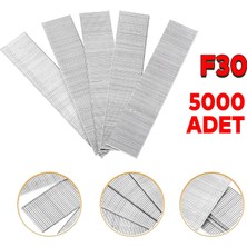 Zımba Teli F30 Sanayi Tipi 30 mm Makina Çivi Çivisi Süpürgelik Parke Ahşap Mdf Tel 5000 Adet