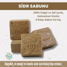 Bitkiselce Doğal Sidr Sabunu - Geleneksel Yöntemlerle Üretilmiş Cilt ve Saç Bakımı 450 gr. (4 adet sabun)