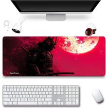 Sonic Touch Sonictouch Ultragrand Kızıl Samuray Gamer Oyuncu Xxl Kırmızı Klavye Mouse Pad 40X90CM