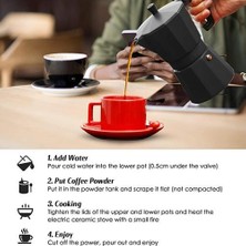 Xinhang 300ML Kahve Makinesi Pot, Mocha Espresso Percolator Pot, Ev / Açık Stopetop, Kahve Makinesi Araçları | Kahve Tencere (Yurt Dışından)