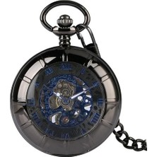 Xinhang Steampunk Roma Numaraları Erkek Kadın Mekanik El Sarma Cebi Fob Kolye Zincir Aydınlık Hands Yarım Avcı Timepiece | Cep ve Amp;fob Saatler (Yurt Dışından)