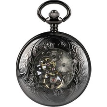 Xinhang Steampunk Roma Numaraları Erkek Kadın Mekanik El Sarma Cebi Fob Kolye Zincir Aydınlık Hands Yarım Avcı Timepiece | Cep ve Amp;fob Saatler (Yurt Dışından)