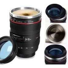 Xinhang Termal Kupa Kupası Bira Çelik Kahve Termos Şişe Soğutucu Tumblers Kamera Lens Kapak Seyahat ile Açık Vakum Şişeler Drinkware | Kupalar (Siyah) (Yurt Dışından)