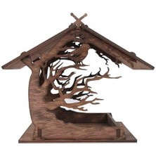 Xinhang Vintage Ahşap Çekici Ahşap Birdhouse Bahçe Hediyeler Avlu Villa Balkon Kuş Besleyici Açık Bahçe Dekorasyon | Kuş Kafesleri ve Amp;yuvalar (Yurt Dışından)