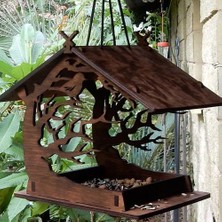 Xinhang Vintage Ahşap Çekici Ahşap Birdhouse Bahçe Hediyeler Avlu Villa Balkon Kuş Besleyici Açık Bahçe Dekorasyon | Kuş Kafesleri ve Amp;yuvalar (Yurt Dışından)