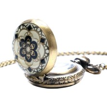 Xinhang (3061) Mini Boyutu Vintage Emaye Renkli Altın Folyolar Çiçek Cebi Kolye Kolye Parti Hediye | Cep ve Amp;fob Saatler (Yurt Dışından)