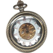 Xinhang Antik Bronz Steampunk Mekanik Erkekler Pocket Watch Zinciri | Cep ve Amp;fob Saatler (Yurt Dışından)