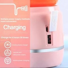 Xinhang Taşınabilir Blender Elektrik Sıkacağı Mikser Makinesi Gıda Işlemcisi Hızlı Meyve Suyu USB Şarj (Yurt Dışından)