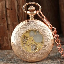 Xinhang Gül Altın Romen Sayısı Siyah Kadran Manuet Mekanik Cebi Vintage Kolye Erkek Timepiece El Sarma Cep Zinciri Saati | Cep ve Amp;fob Saatler (Yurt Dışından)