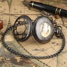 Xinhang Altın Romen Rakamları Otomatik Mekanik Cebi Hollow Balkabağı Çiçek Kapağı Kendini Sarma Retro Pocket Timepiece Reloj | Cep ve Amp;fob Saatler (Yurt Dışından)