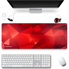 Sonic Touch Sonictouch Ultragrand Kızıl Prizma Gamer Oyuncu Xxl Kırmızı Klavye Mouse Pad 40X90CM