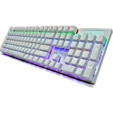 Sprange Mk-11 Beyaz Mekanik Gaming Klavye - Blue Switch - RGB Aydınlatmalı -Kablolu