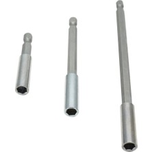 Fanxicm Adet/takım 1/4 Inç Altıgen Manyetik Bit Tornavida Uzatma 60MM 100MM 150MM - Gümüş (Yurt Dışından)