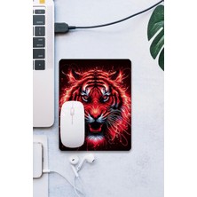 Sonic Touch Sonictouch Kırmızı Neon Kaplan Pürüzsüz Yüzey Kaymaz Taban Dikişsiz Kenar Gamer Oyuncu Mouse Pad 19X23CM