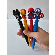 Ceylan Kırtasiye Avengers Süper Kahramanlar Versatil Kalem, Marvel (4 lü Set)