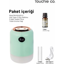 Touchie Co. Co. Hava Nemlendirici 700 ml Ultrasonik Buhar Makinesi | Aroma Difüzörü Aroma Terapi Toc 1003