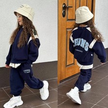 Chons Sloganlı Sweatshirt Eşofman Alt-Üst Takım Çocuk 2li Takım