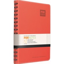 Faber Gıpta Defter Fox A5 Spiralli Deri Kapak 120 Yp. Kareli 6177 1