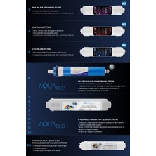 Mil Su Arıtma Cihazı 14 Aşamalı Alkali Filtreli 8 Lt Çelik Tanklı AquaFlo Membranlı (DNP14-M-A)