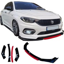 Woodhub Fiat Egea Uyumlu Ön Lip 4 Parça Tampon Eki Fiat Egea Karlık Model Lip