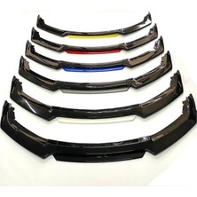 Woodhub Universal Ön Tampon Ek Lip 4 Parça Uyumlu Kırmızı Renkli