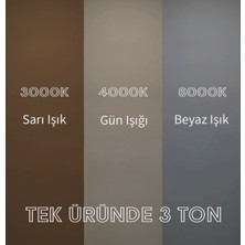 Silkyra Turkco Vortex Aureus Sarkıt Led Avize,3 Farklı Işık Modu,Powerled Çap:20 Yükseklik:30 Cm