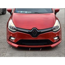Woodhub Renault Clio 4 Makyajlı Ön Tampon Eki Fiberglass Boyasız