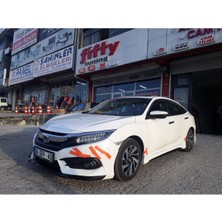 Woodhub Honda Civic Fc5 Yan Marşpiyel Takımı Fiber Boyasız