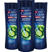 Clear Men Kepeğe Karşı Etkili Şampuan Maksimum Ferahlık 350 Ml X3