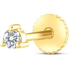 Safir Kuyumculuk Sole 0,06ct Pırlanta Piercing-Tragus